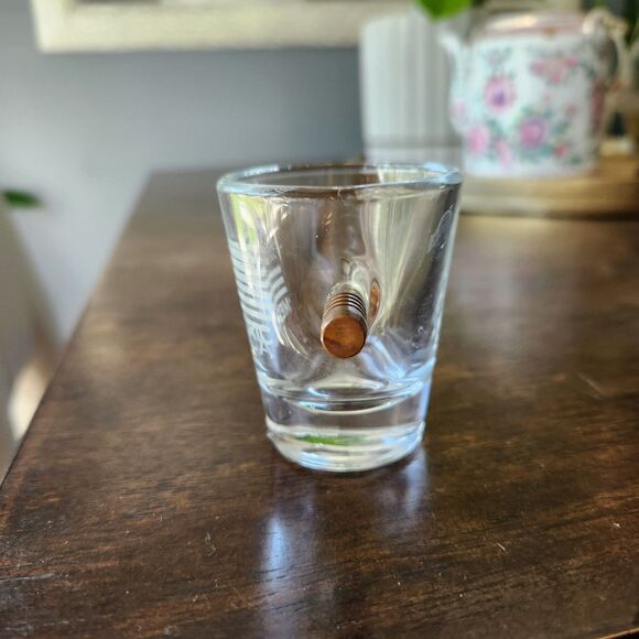 Original BenShot Bulletproof 'Merica Shot Glass w/ Real 308 Bullet Military Gift - Picture 4 of 8